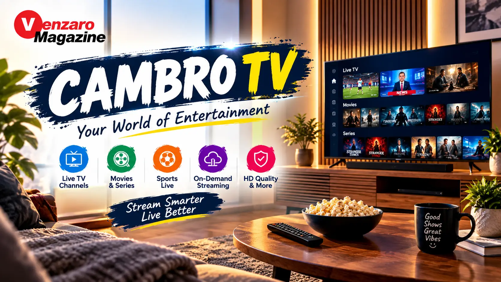Cambro TV website overview illustrating online video platforms and digital privacy considerations.